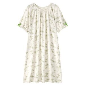 Cotton Pajamas Nightgown Sleepwear SleepShirt Sleep Dress Night Dress Nightshirt